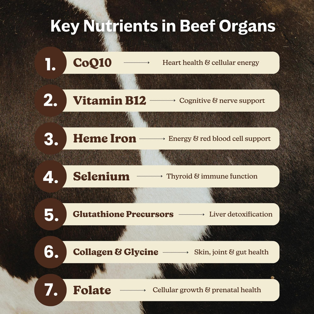 Heart capsule from MK Supplements beef organ blend boosts nutrient variety