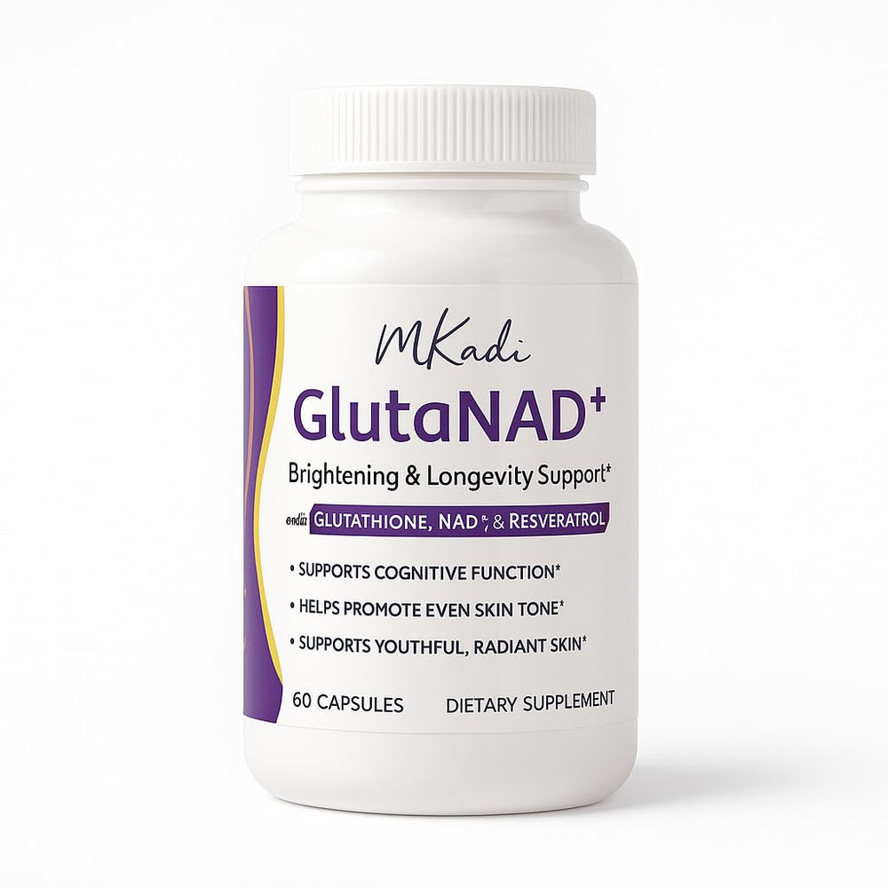 MKADI GlutaNAD+ capsules for brighter, even-looking skin
