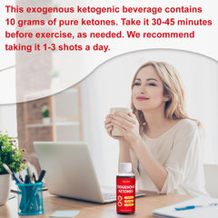 Serving-ready 2-ounce measure of Mlunhe Exogenous Ketones for quick energy.