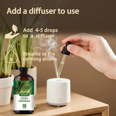 MLYNKL Lemongrass essential oil bottle for bath bombs, uplifting aroma.