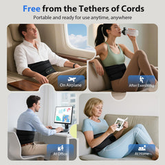 MoAcey massager uses soft neoprene for comfortable wear.
