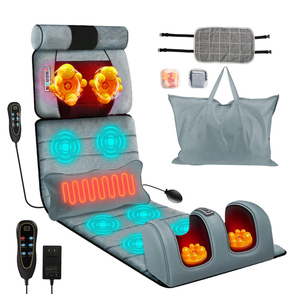 Moclever full body massage mat targets back points for targeted relief and relaxation.