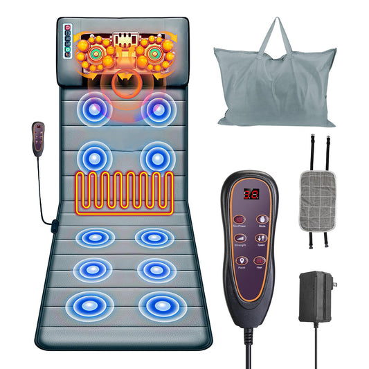 Moclever full body massage mat front view highlighting ten-node system for relaxation