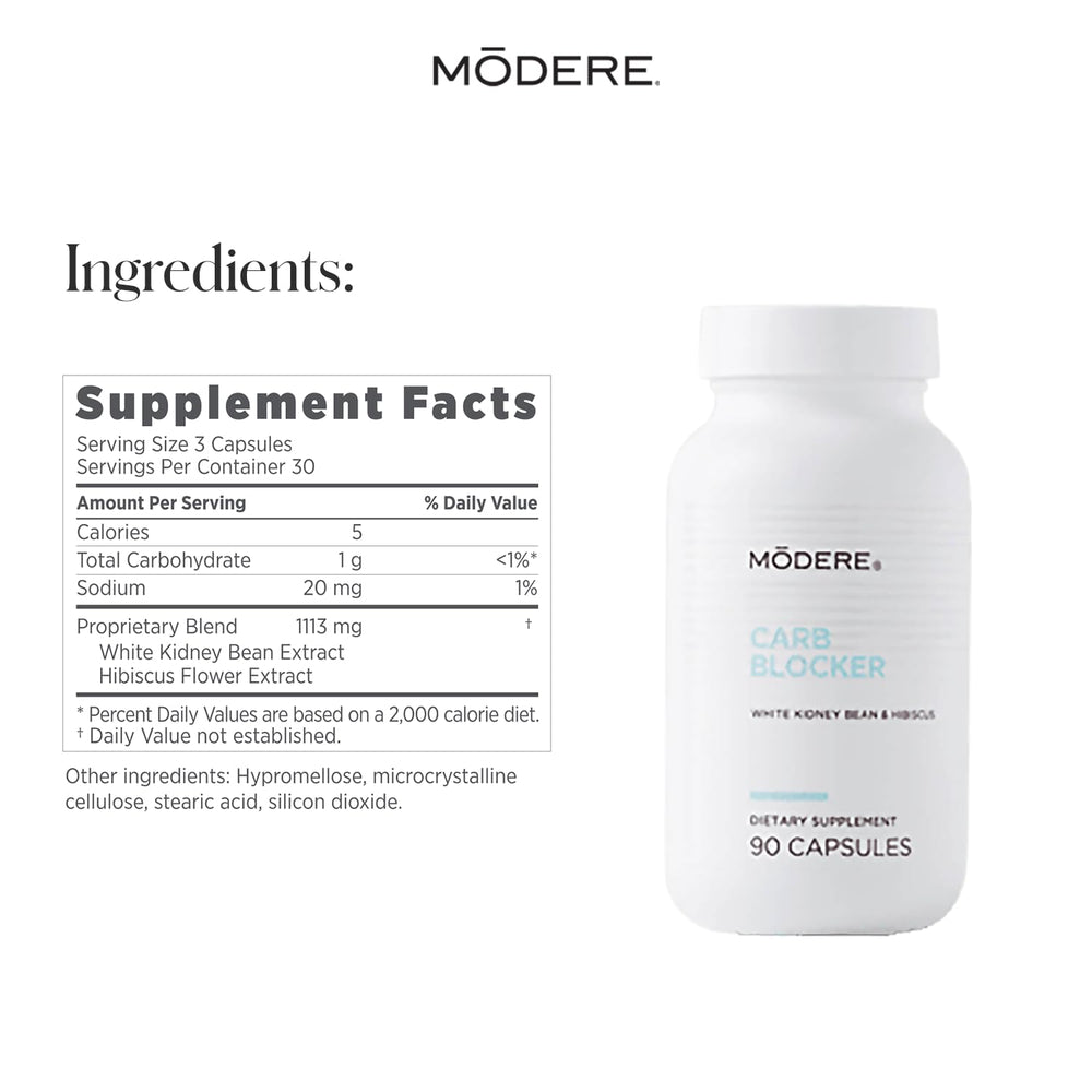Modere Carb Blocker travel pack bottle ready for trips.