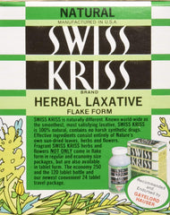Modern Products Swiss Kriss flake closeup highlighting earthy herbal texture.