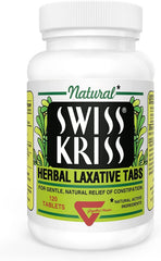 Modern Products Swiss Kriss tablets box front, natural herbal blend for gentle support