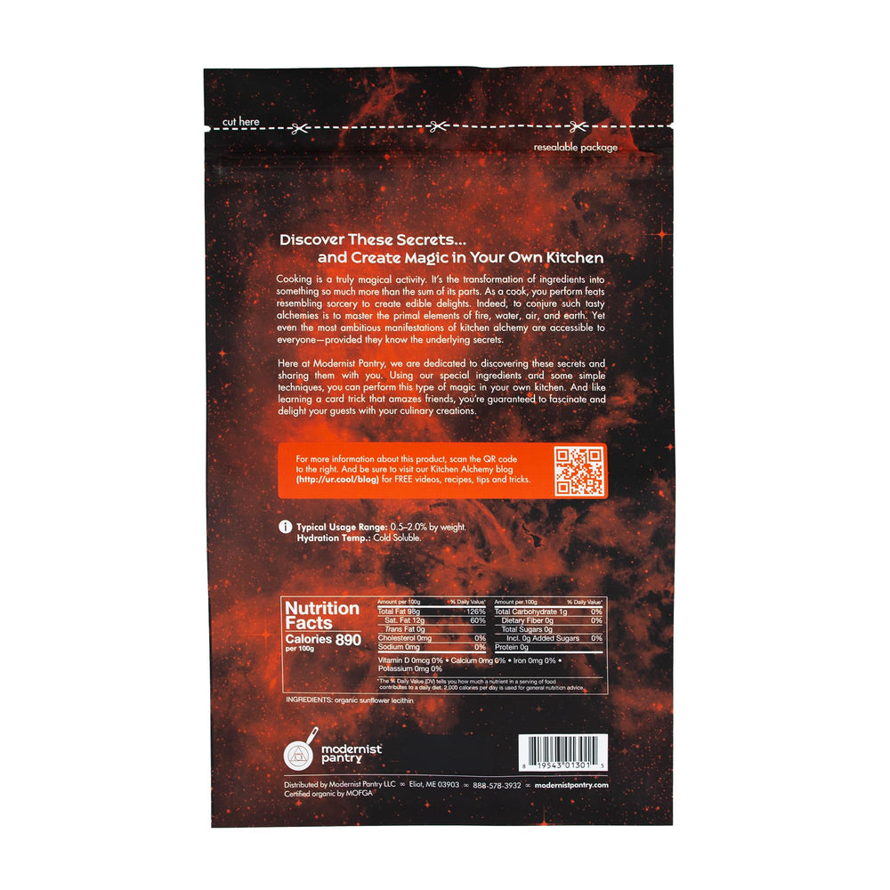 Modernist Pantry Sunflower Lecithin Powder blend improves chocolate texture and consistency.