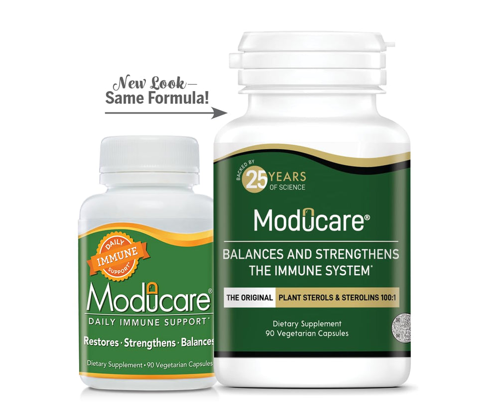 Moducare dosage cap close-up for easy daily use.