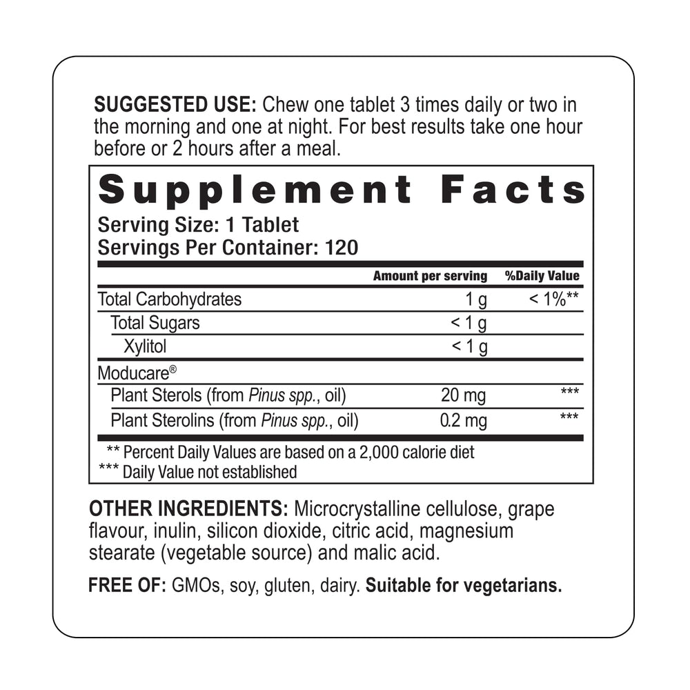 Moducare packaging featuring grape flavor, convenient daily use for busy families.