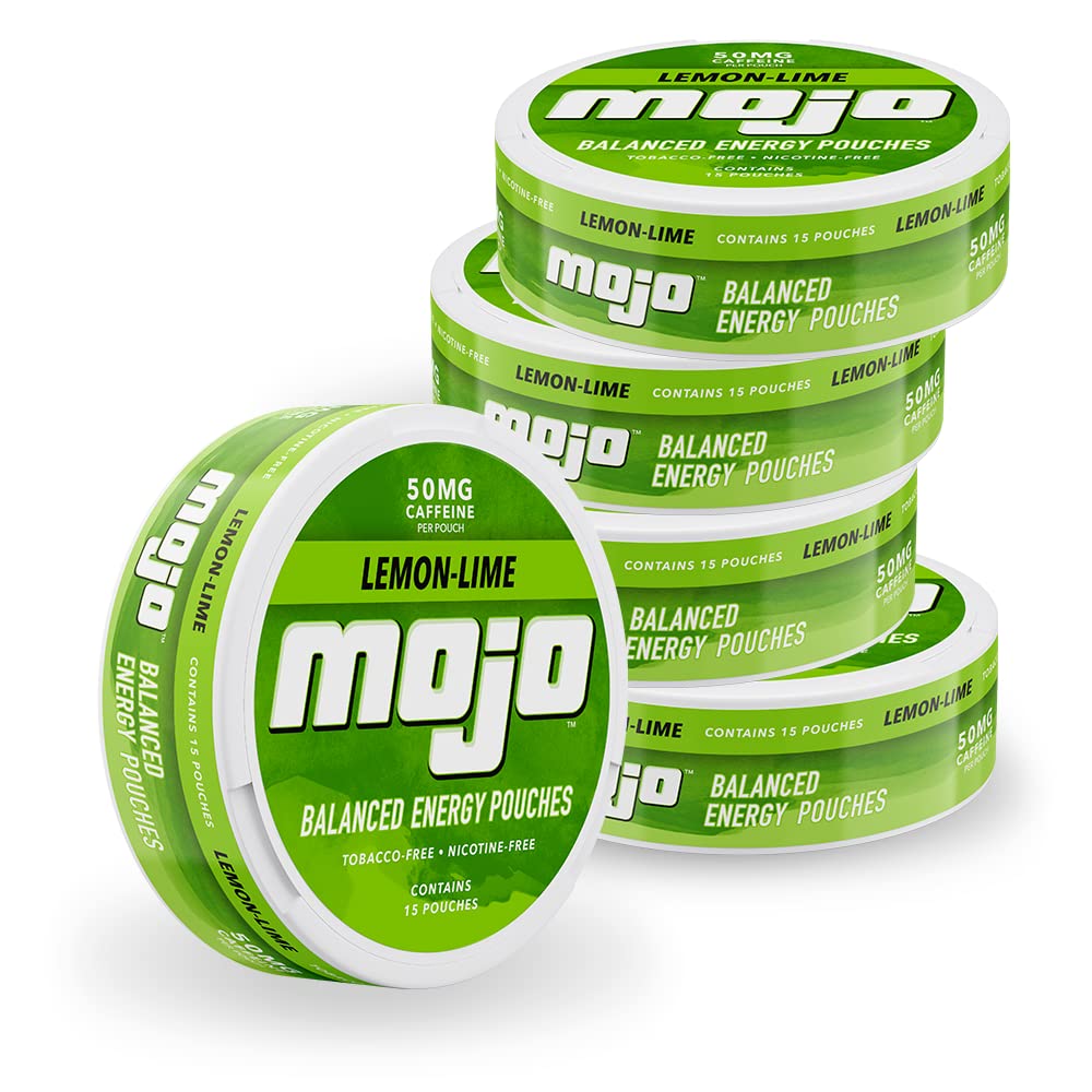MOJO Lemon Lime pouches pack for on-the-go focus and taste