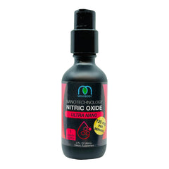 MOJObody Nano Nitric Oxide 2oz bottle close-up, emphasizing premium design and easy use