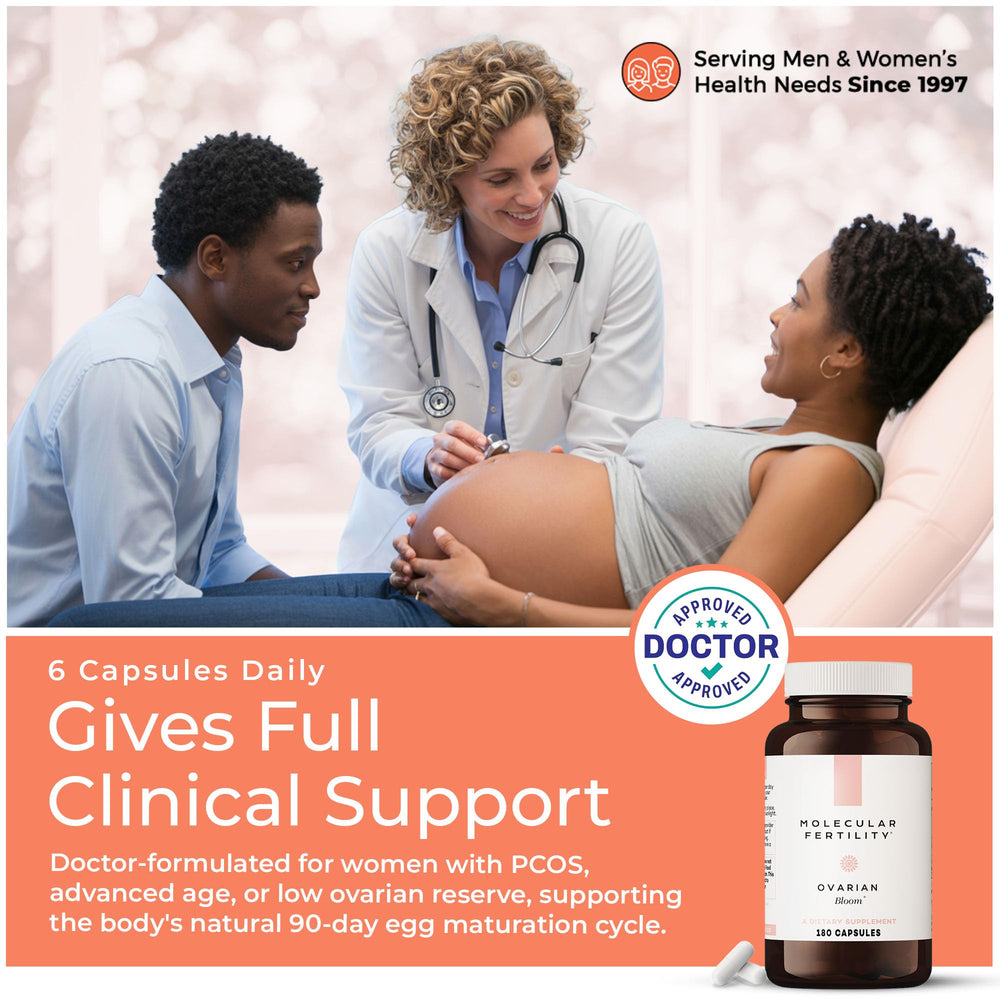 Molecular Fertility Ovarian Bloom bovine ovary powder image suggests premium wellness