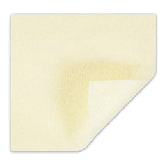 Molnlycke Exufiber Ag+ gelling fiber dressing, 2x2 inch, moisture management and dressing stability.