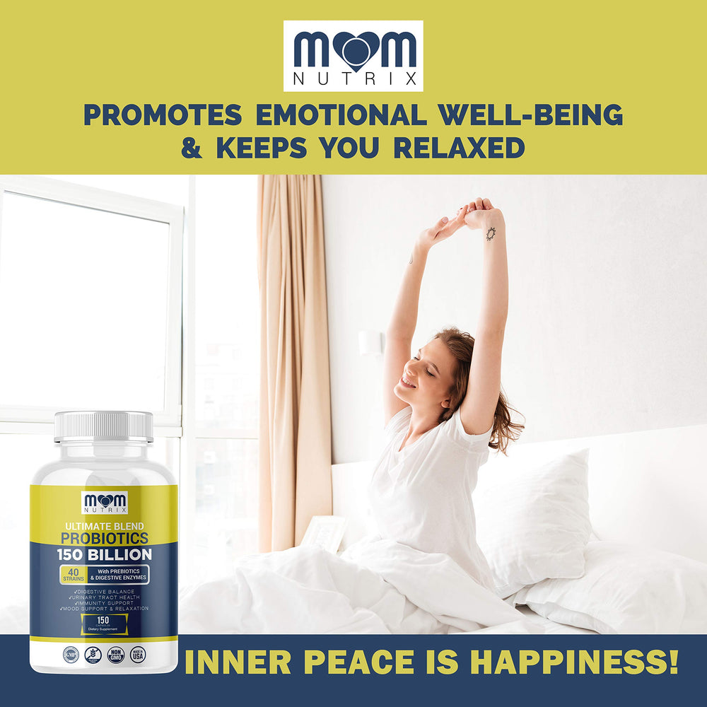 Capsules with prebiotic fiber and digestive enzymes from MOM NUTRIX.
