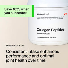 One-scoop serving of Momentous collagen peptides