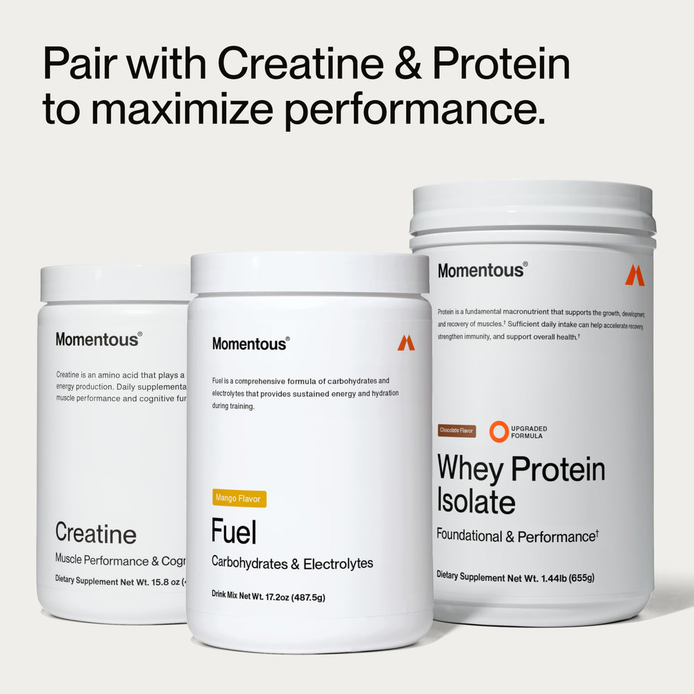 Momentous Fuel hydration with sodium, potassium, magnesium and zinc on scale illustration