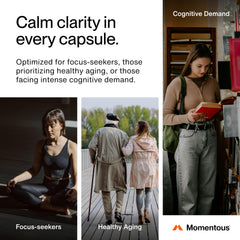 Capsules poured out to illustrate convenient dosing with Momentous Magtein.
