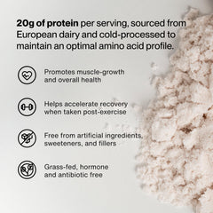 Momentous whey strawberry shake glass demonstrates easy blending into smoothies.