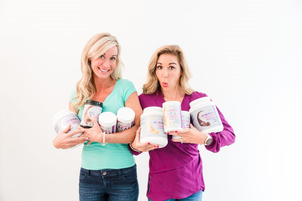 Momsanity non-GMO and dairy-free label emphasizing clean nutrition.