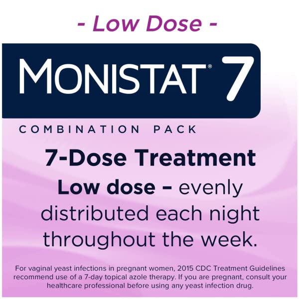 Monistat 7-Day Disposable Applicators seven-count illustrating convenient at-home application.