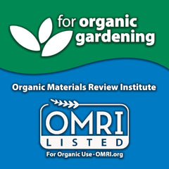 Monterey B.t. packaging suited for organic gardening setups