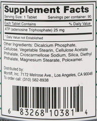 Montiff ATP 25 mg tablet close-up highlighting enteric coating for absorption.