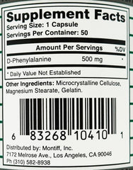 Montiff Pure D-Phenyl Relief packaging label highlights the product details.