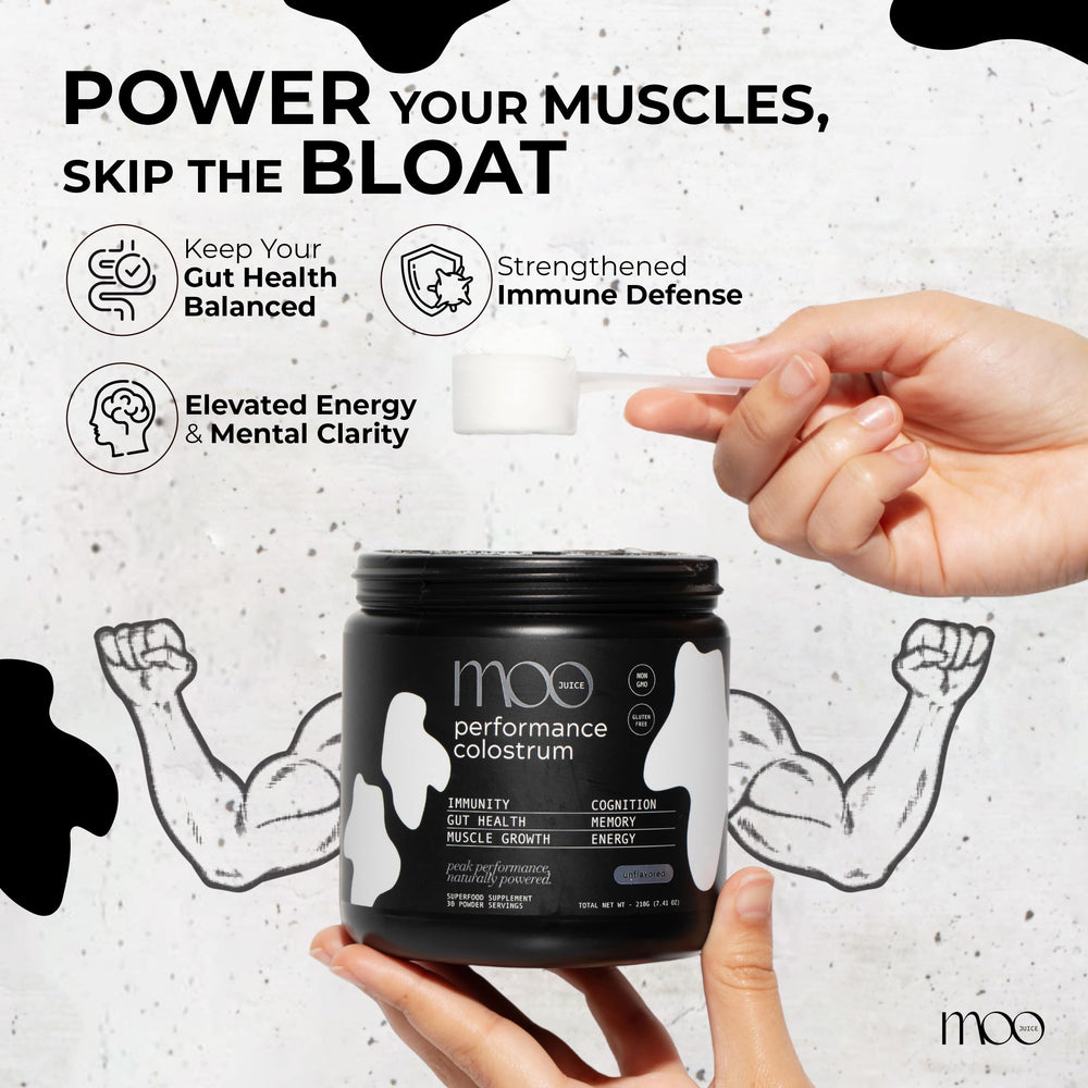 Active lifestyle scene with Moo Juice supports daily vitality and recovery possibilities.