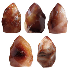 Mookaitedecor Carnelian Energy Tower Zen decor for balance and focus
