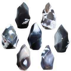 mookaitedecor orca agate flame tower commands attention with fiery elegance