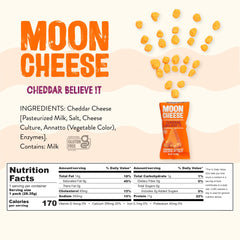 Moon Cheese Cheddar Believe It on-the-go pack—great for road trips.