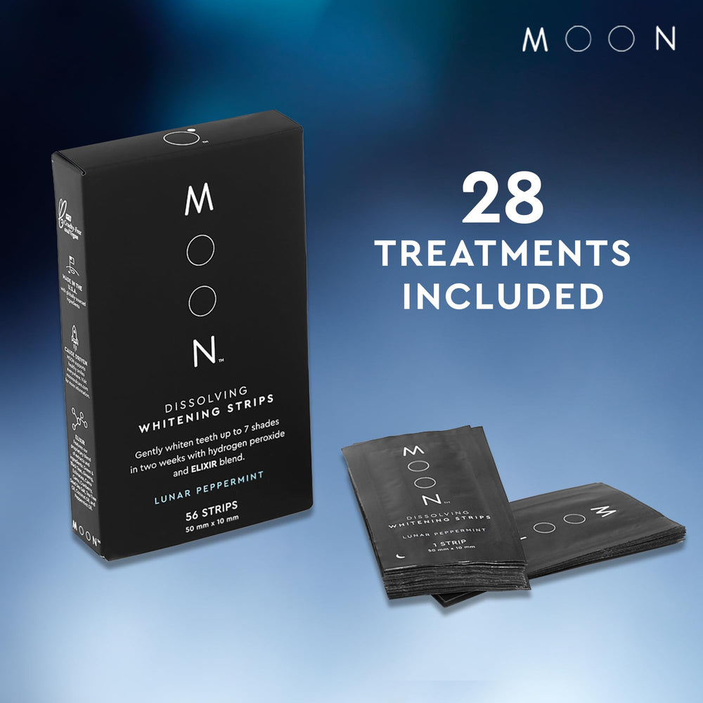 MOON dissolving strip in action, dissolves in 15 minutes.