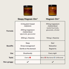 Moon Juice Sleepy Magnesi-Om branding emphasizes natural, plant-based sleep support