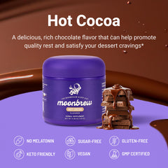 MoonBrew ingredients like L-theanine and zinc support relaxation and rest.