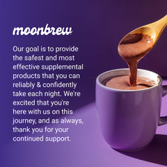 MoonBrew sleep-scene with warm cocoa and soft lighting