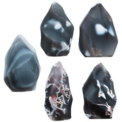 moonsix orca agate flame tower used in Reiki energy practice