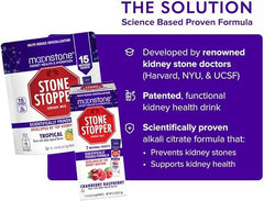 Moonstone Stone Stopper Drink Mix bottle and serving setup for convenient hydration.