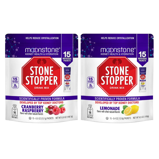 Moonstone Stone Stopper Drink Mix Cranberry Raspberry Lemonade - hydration lifestyle hero.
