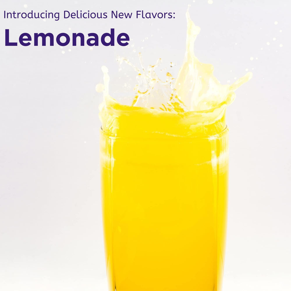 Moonstone Stone Stopper Drink Mix powder dissolving in a glass of water for hydration