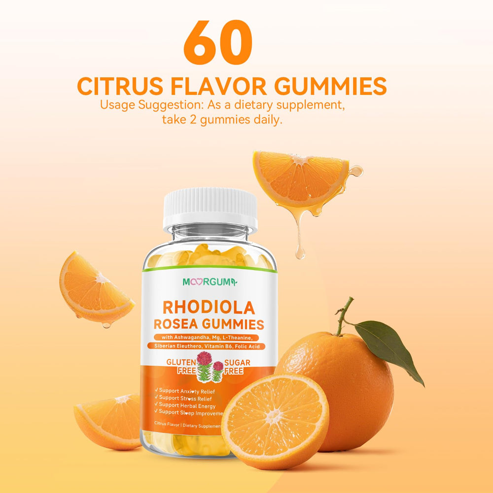 MOORGUMY Rhodiola Rosea Gummies family-friendly usage scene.