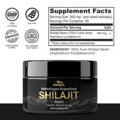 MORA IMPEX Shilajit Resin pack illustrates portable wellness option.