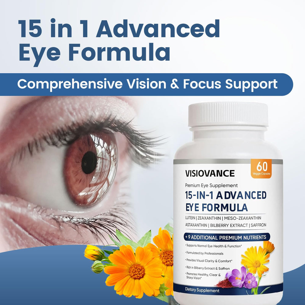 MORANDEE VisioVance highlights lutein and zeaxanthin ingredients.