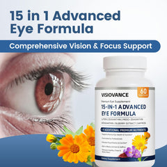 MORANDEE VisioVance highlights lutein and zeaxanthin ingredients.