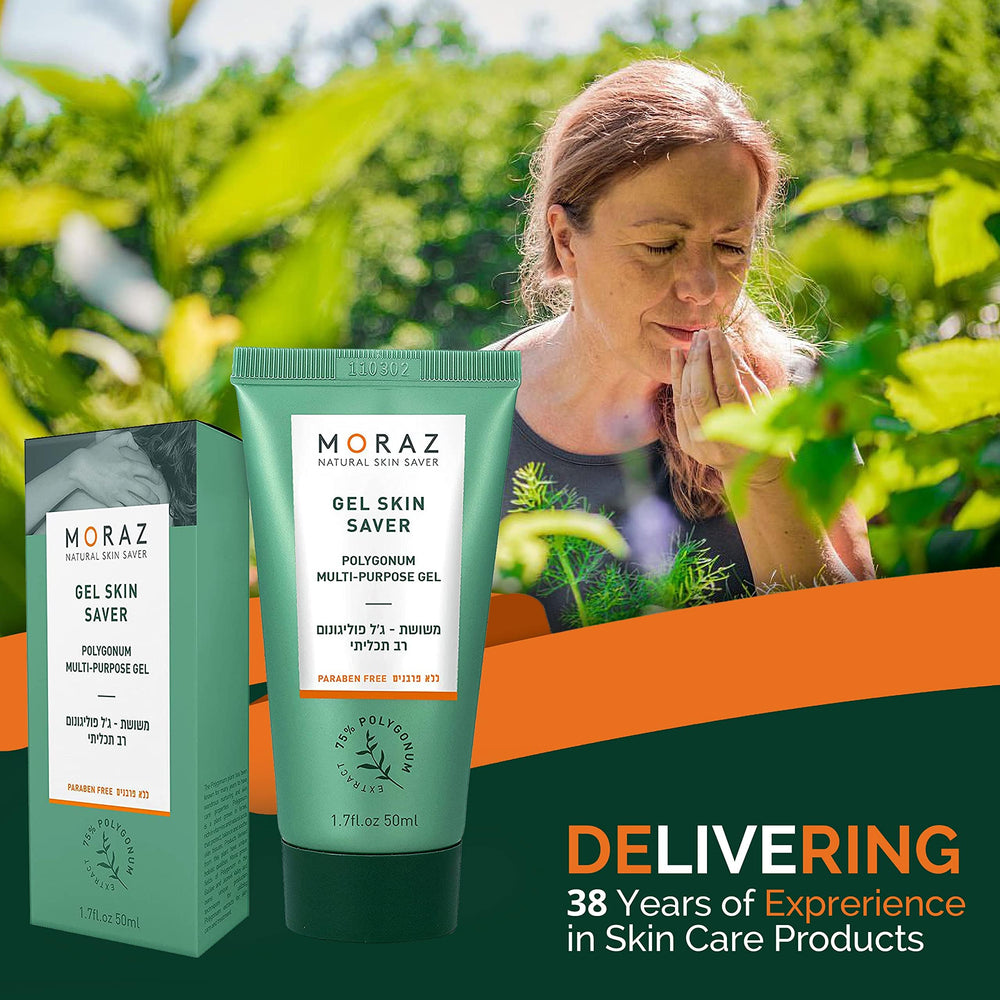 Insect bite relief application using Moraz Skin Saver Gel.