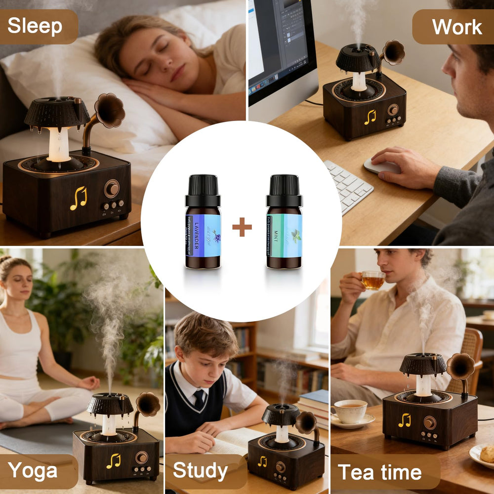 Mor bou Raindrop diffuser delivers calming sleep sounds.