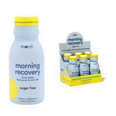 More Labs Morning Recovery bottle front view highlighting hydration potential.