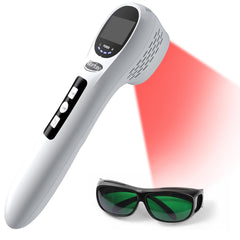 Morfone handheld red-light device for face and neck with dual wavelengths for targeted relief