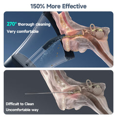 Morfone four-cleaning-modes offering gentle to pulsating options