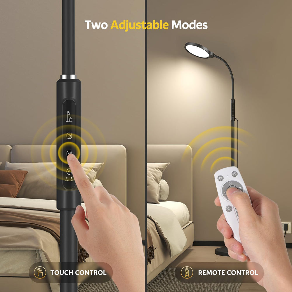 Morfone light-therapy-lamp in a bright study setup enhancing concentration
