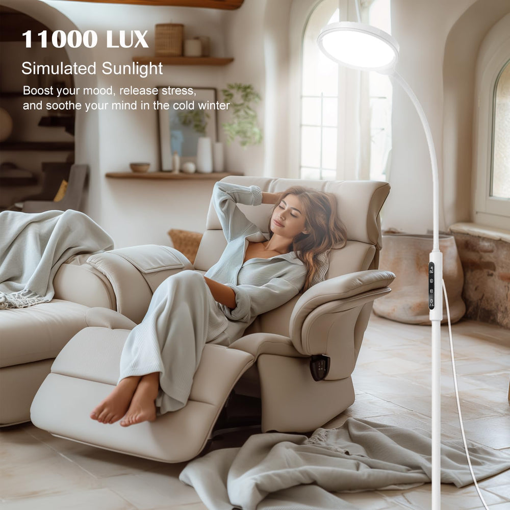 Morpholife LED sunlight lamp full-spectrum with true colors for overcast days